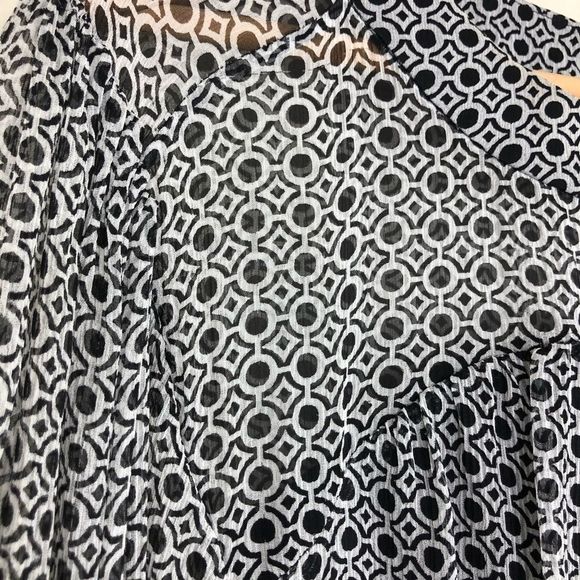 Joie Andora Silk 3/4 Sleeve Geo Print Mini Dress - Picture 10 of 16